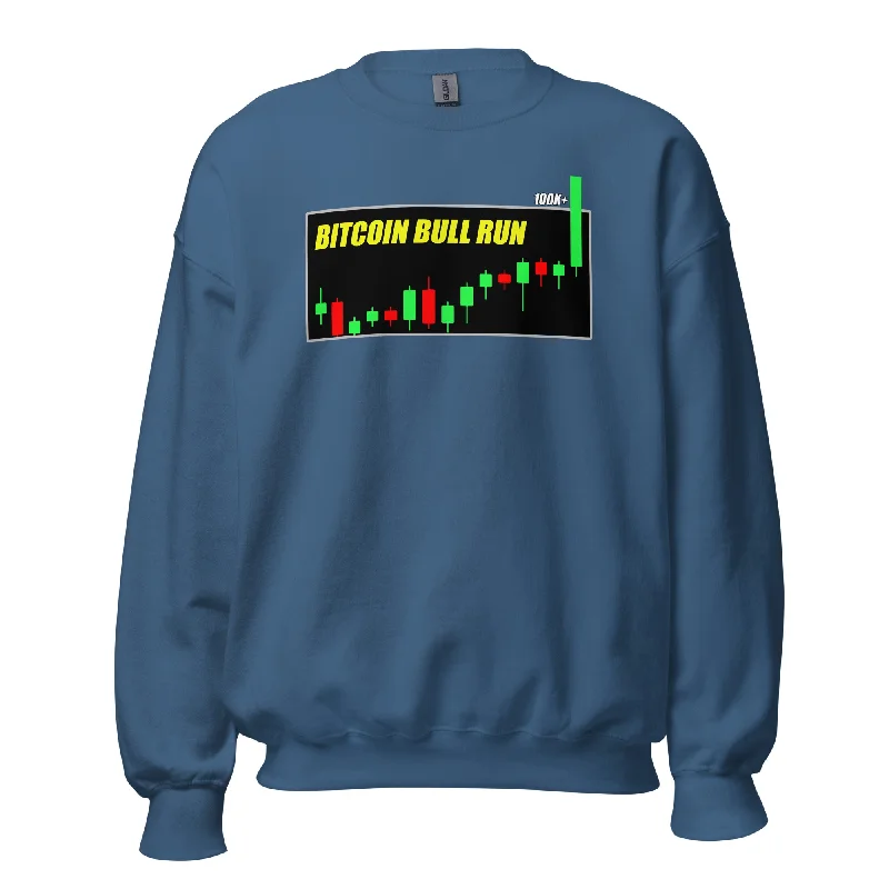 Bitcoin Bull Run Crypto Season 2024 / 25 Sweatshirt Long Sleeve Pullover Hoodie with Lace Feminine Delicate