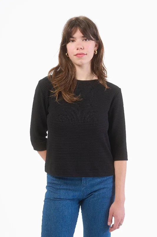 Boatneck Sweater - Two Colors Thin Thick Dense