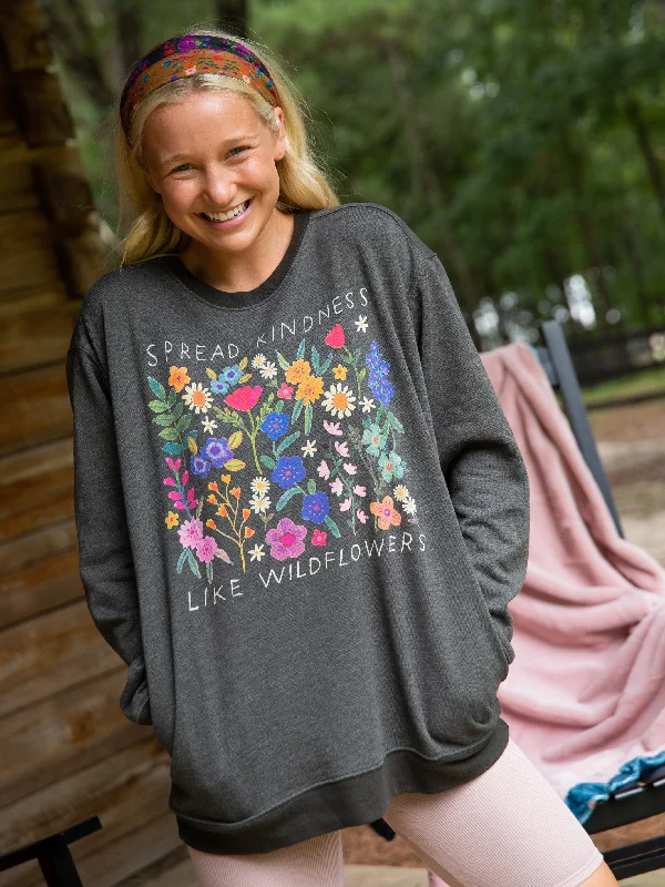 Comfy Pocket Sweatshirt - Spread Kindness Hoodie with Relaxed Fit Easy Casual