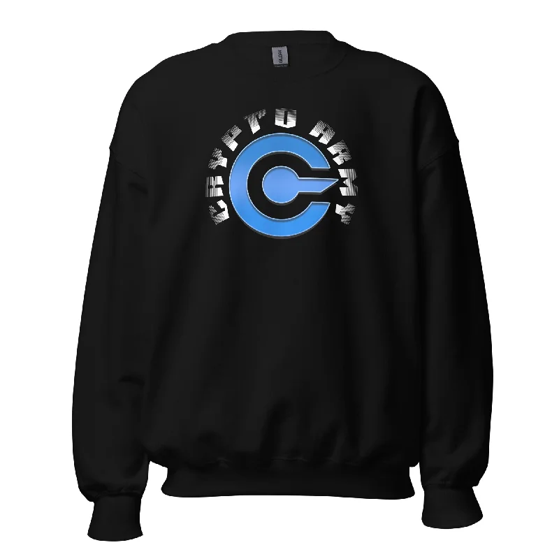 Crypto Army Strong Cryptocurrency Symbol Sweatshirt Long Sleeve Pullover Hoodie with Front Slit Layering Stylish