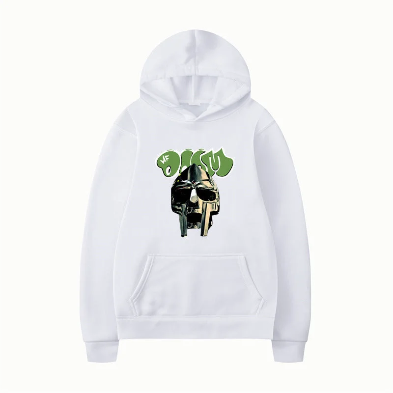 MF Doom Cartoon Hoodie Sweatshirt Damen Pullover Men And Women Hoodie with Lining Warm Insulated