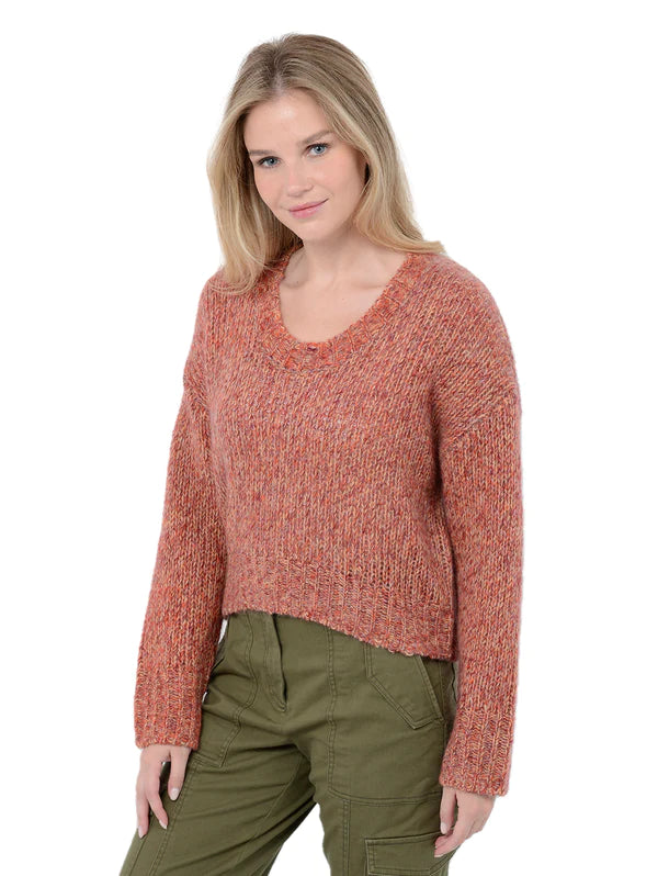 27 Miles - Gaetana Sweater in prarie Seamless Knitted Crochet