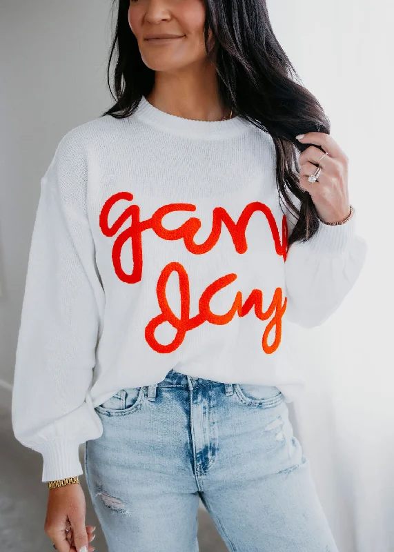 Game Day Knit Sweater Thin Thick Dense