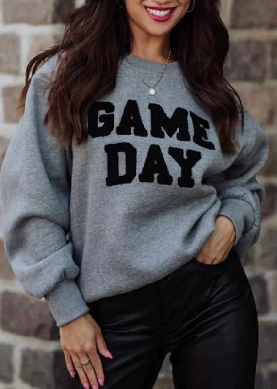 Game Day Sweatshirt Hoodie with Mesh Breathable Sporty