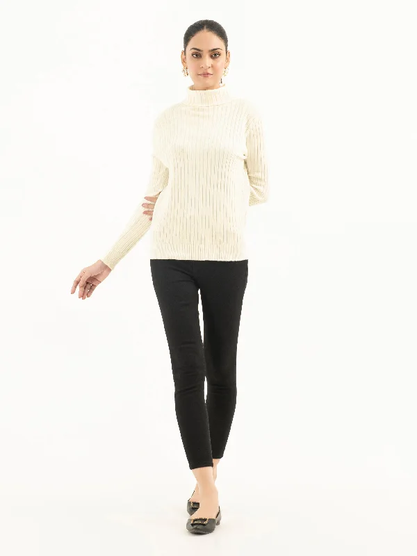 Ribbed Turtle Neck Sweater Open Front Closed Front Wrap Front