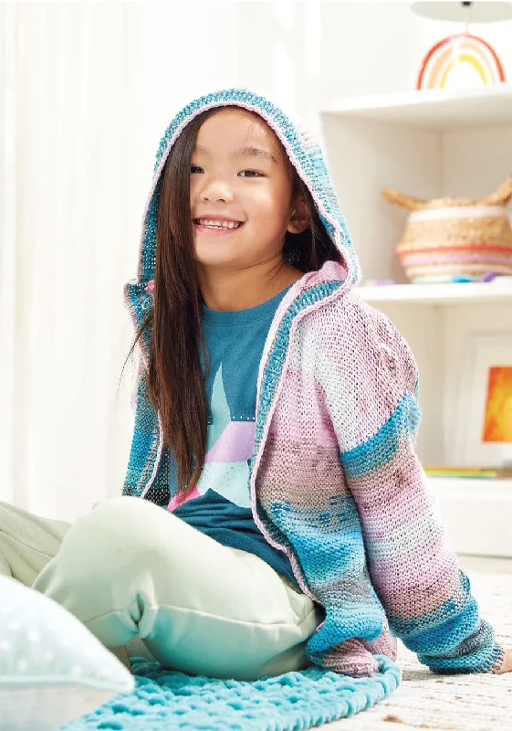 Kid's Hooded Cardi Hoodie with Hood Adjustable Protection