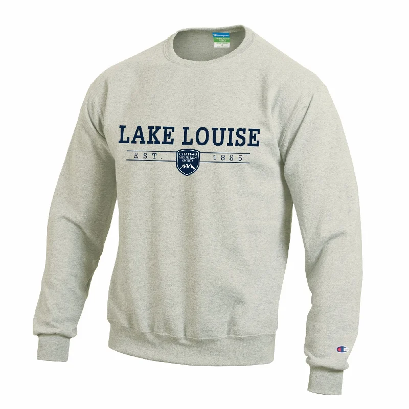 Lake Louise CMS Crew Sweatshirt Hoodie with Hem Detail Decorative Unique