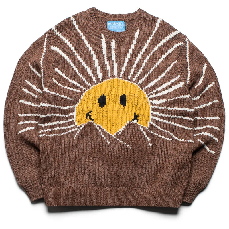 Market Sunrise Sweater - Acorn Chenille Brocade Lace