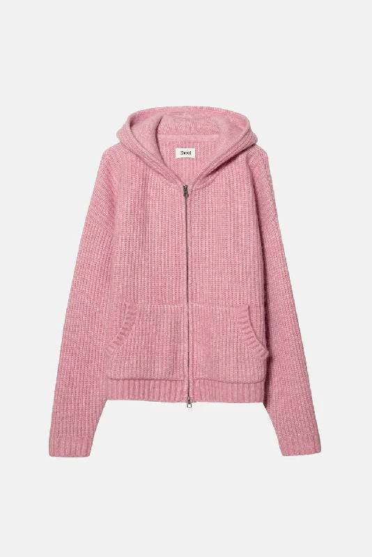 MOHAIR BLEND ZIP HOODIE Hoodie Sweatshirt Pullover