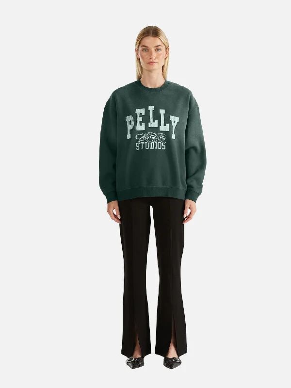 PELLY STUDIOS SWEATSHIRT Hoodie with Earth Tones Natural Calm