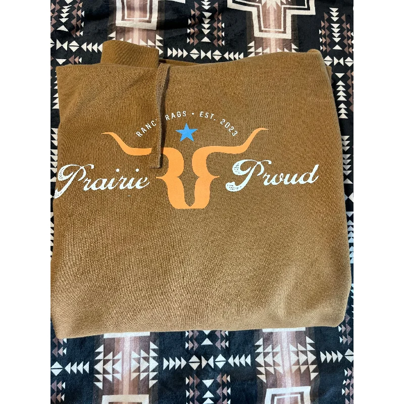 Ranch Rags Prairie Proud Graphic Hoodie Hoodie with Color Block Contrast Stylish