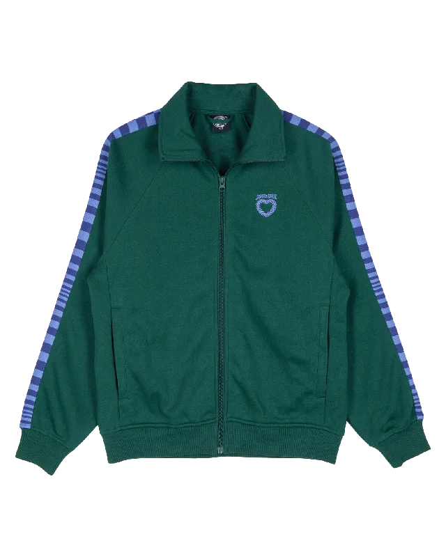 Oregon Zip Sweatshirt in Emerald Hoodie with Elastic Waist Stretchable Comfortable