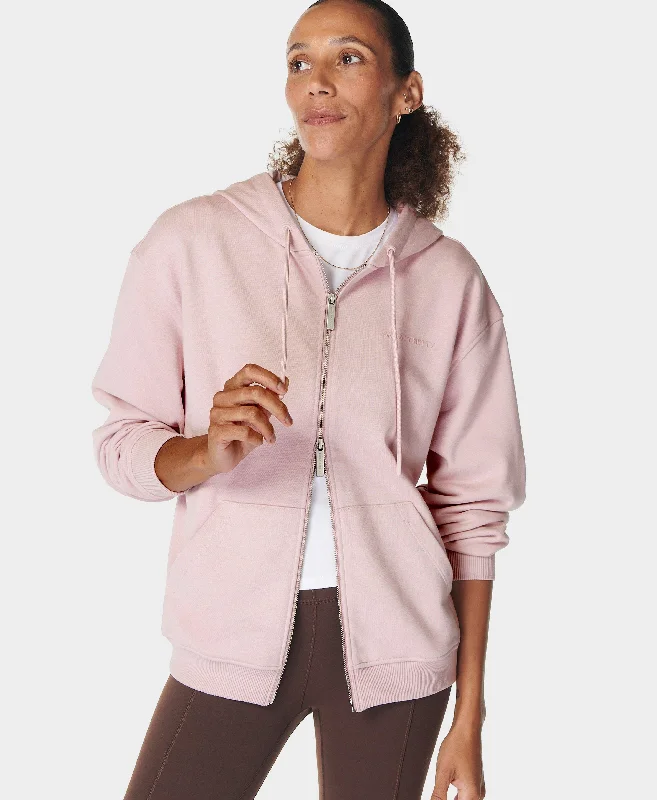 Revive Zip Through Hoody Sb9914 Pirouette-Pink Oversized Hoodie Comfort Casual