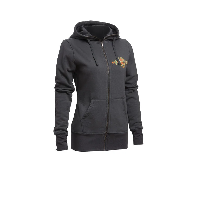 Women's Diamond Hoodie  |  Black Hoodie with Magnetic Closure Innovative Modern