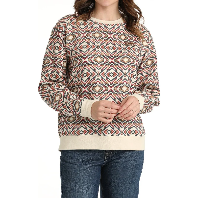 WOMEN'S PRINTED SWEATSHIRT - MULTI #MAK7905003 Hoodie with Double Zipper Versatile Adjustable