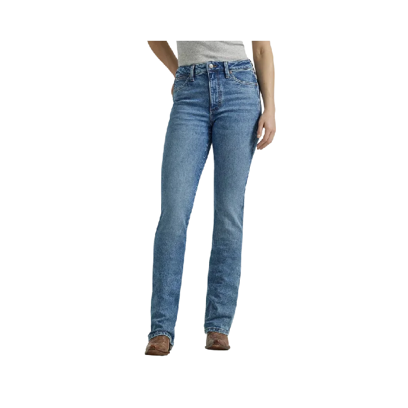 Wrangler Women's Retro Bailey High Rise Bootcut Jeans Chic Cropped Jeans