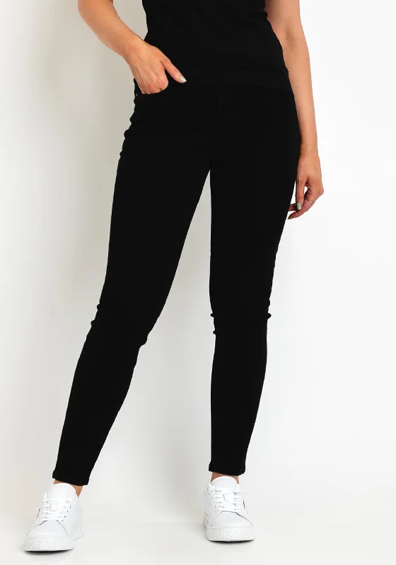 Guess High Rise Skinny Jeans, Black Trendy Layered Pocket Jeans