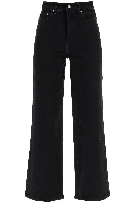 Stretch Denim Andi Jeans In Italian  - Black Fashionable Vintage Wash Jeans