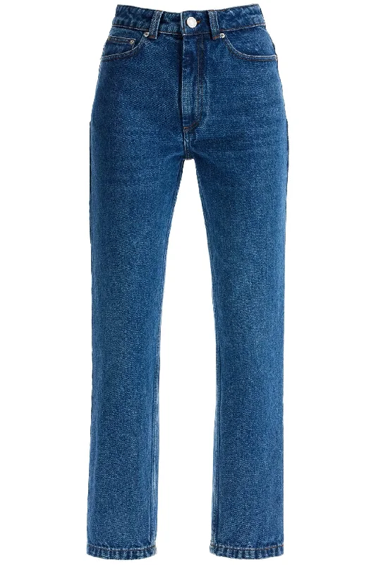 Classic Fit Jeans  - Blue Fashionable Button-Front Jeans