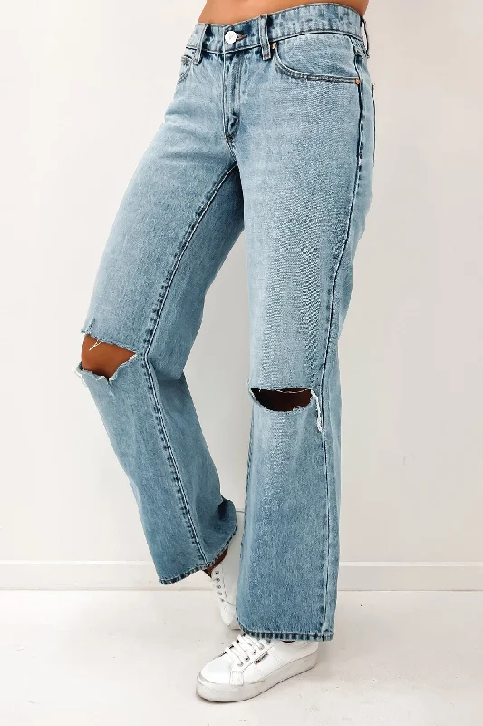 A 99 Low & Wide Jean Susanna Rip Stylish High-Waist Jeans