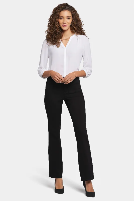 Blake Slim Flared Jeans In Petite - Black Chic Dark-Wash Skinny Jeans