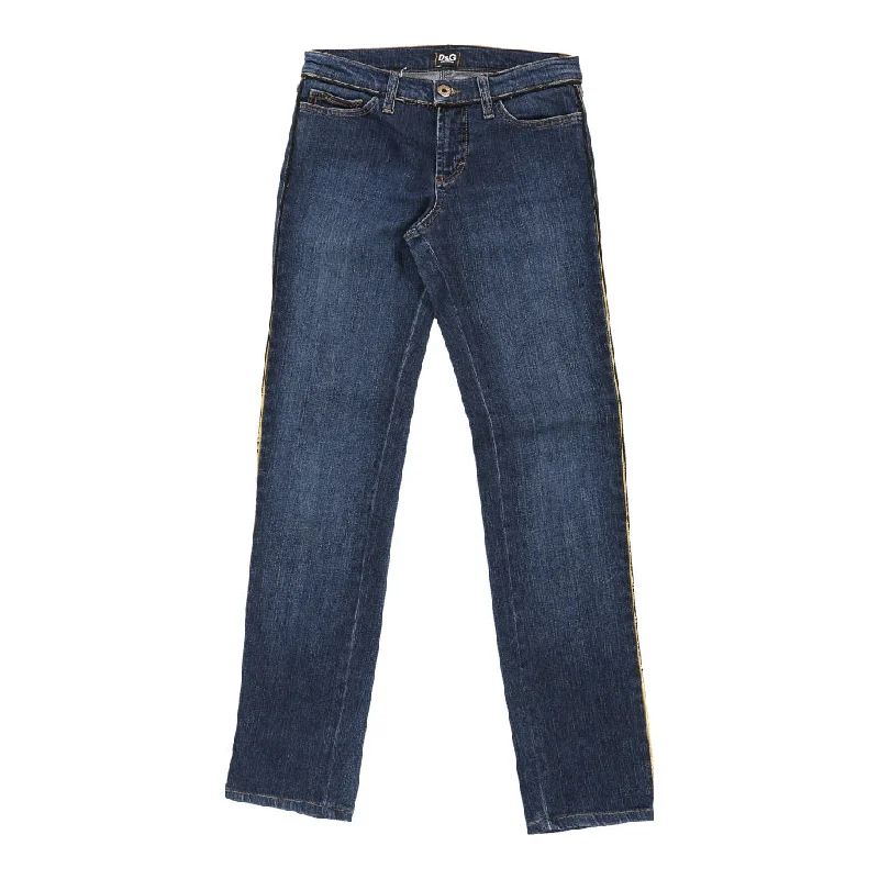 Dolce & Gabbana Jeans - 30W UK 8 Blue Cotton Trendy Skinny High-Waist Jeans