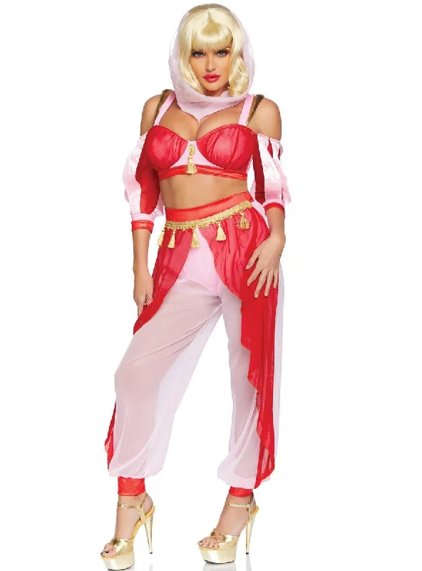 Dreamy Genie Womens Sexy Jeannie Costume Trendy Flared Leg Jeans