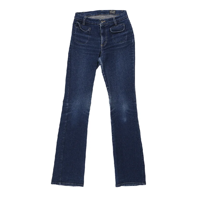 Gas Jeans - 25W UK 6 Blue Cotton Comfortable Straight-Legged Denim