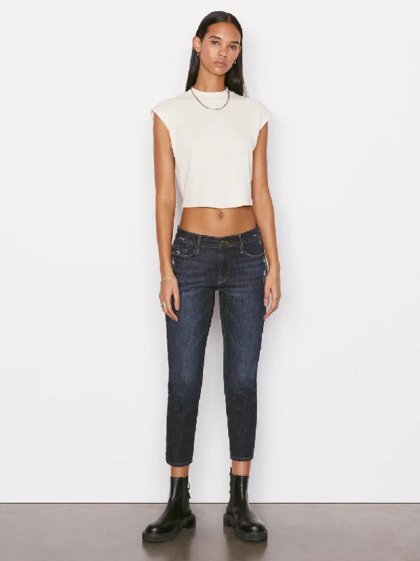 Le Garcon Girlfriend Crop Jean - Covant Comfortable Straight-Legged Denim