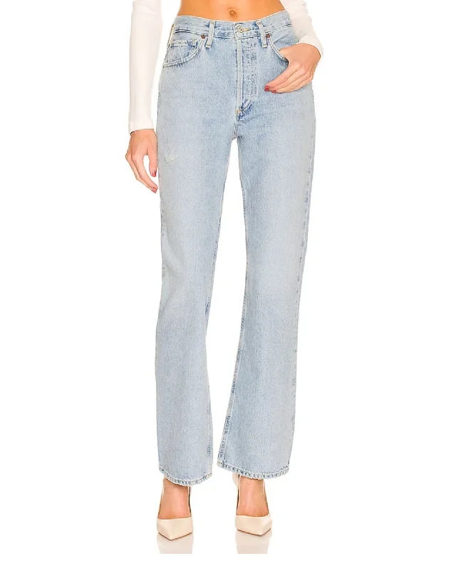 "Libby High Rise Bootcut" Jeans in "Guernsey" Chic Ripped Jeans