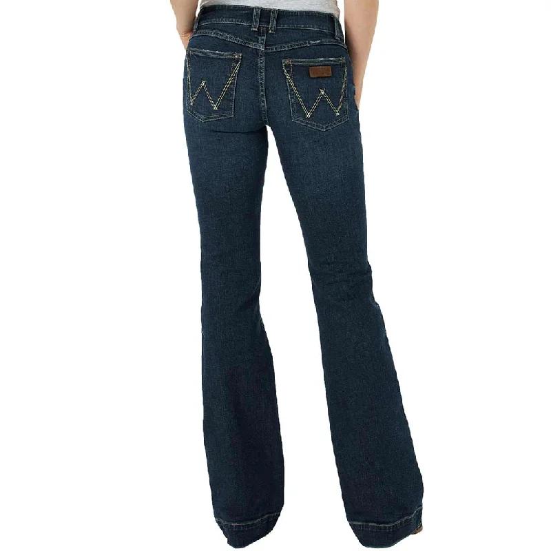 Wrangler Retro Mae Trouser Jeans Chic Ripped Jeans