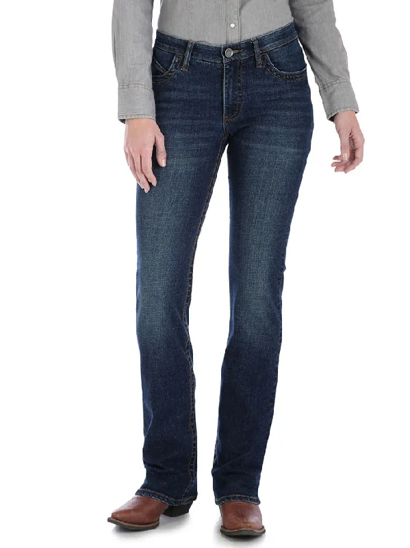 Wrangler WRW60LE Womens Willow Lovette Ultimate Riding Jean Fashionable Relaxed Fit Denim