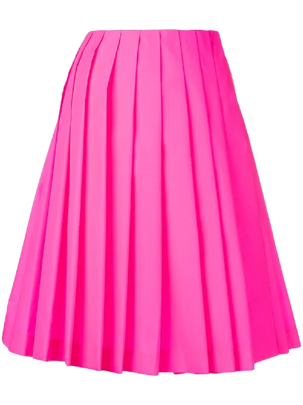 pleated loose skirt flowy skirt hem