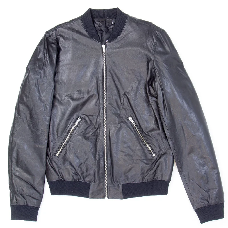 BLK DNM Women's Black Leather Jacket 33 $895 NWT Nylon Fabric Polyester Fabric Spandex Fabric BLK DNM Women's Black Leather Jacket 33 $895 NWT Nylon Fabric Polyester Fabric Spandex Fabric