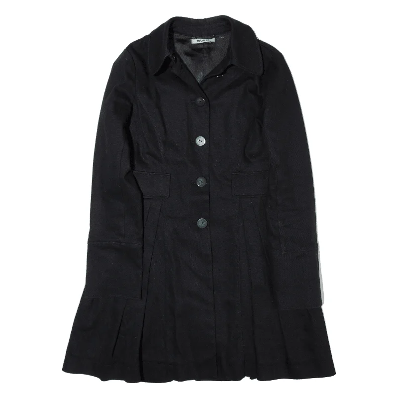 DKNY Overcoat Jacket Black Womens S One-Shoulder Jacket Off-the-Shoulder Jacket Asymmetrical Jacket DKNY Overcoat Jacket Black Womens S One-Shoulder Jacket Off-the-Shoulder Jacket Asymmetrical Jacket