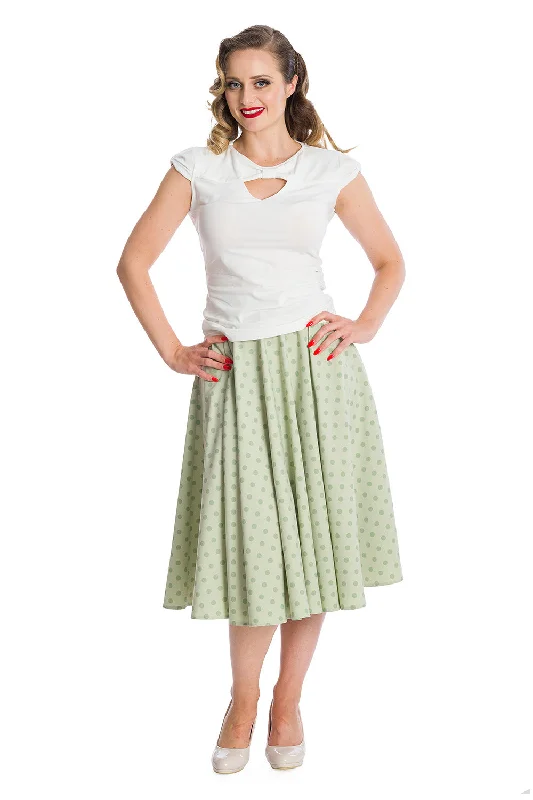 Dot Days Swing Skirt chiffon skirt lightweight