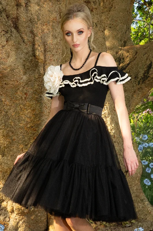 Elysian Tulle Skirt  (Black) wool skirt breathable