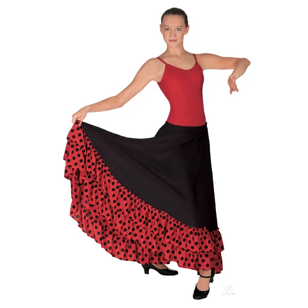 Eurotard Flamenco Skirt with Dotted Ruffle modal blend skirt