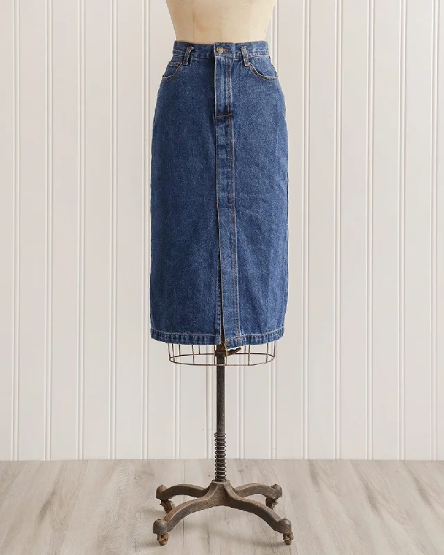 Palermo Denim Skirt elastic waist skirt