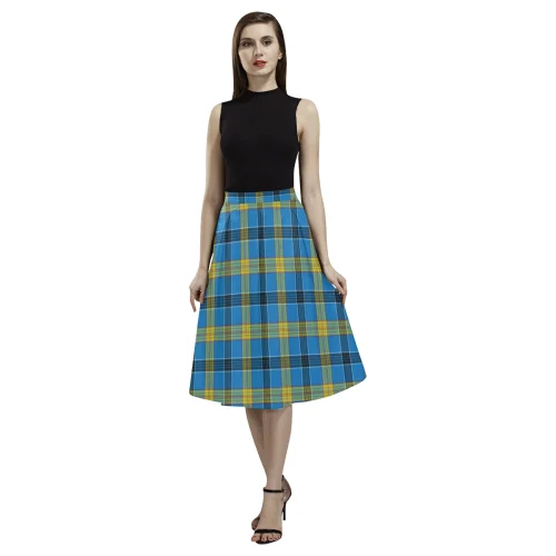 Laing Tartan Aoede Crepe Skirt velvet skirt luxurious