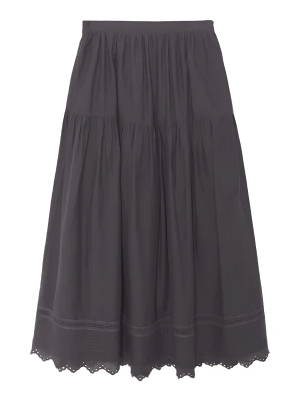 Tilda Skirt in Obsidian cashmere skirt fine