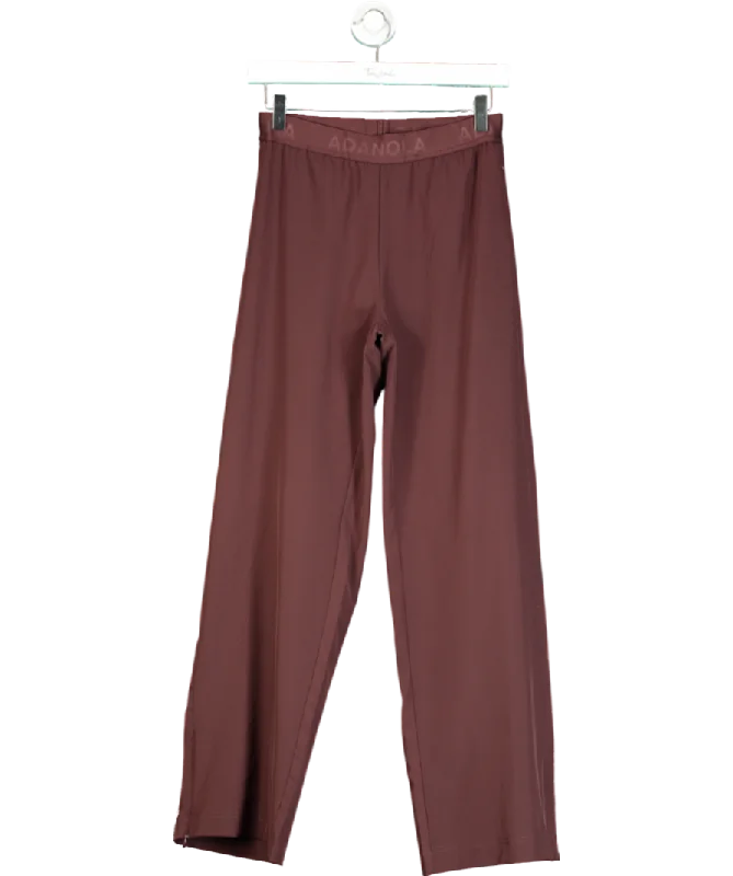 Adanola Red Branded Waistband Pant UK XS Stylish Casual Pants