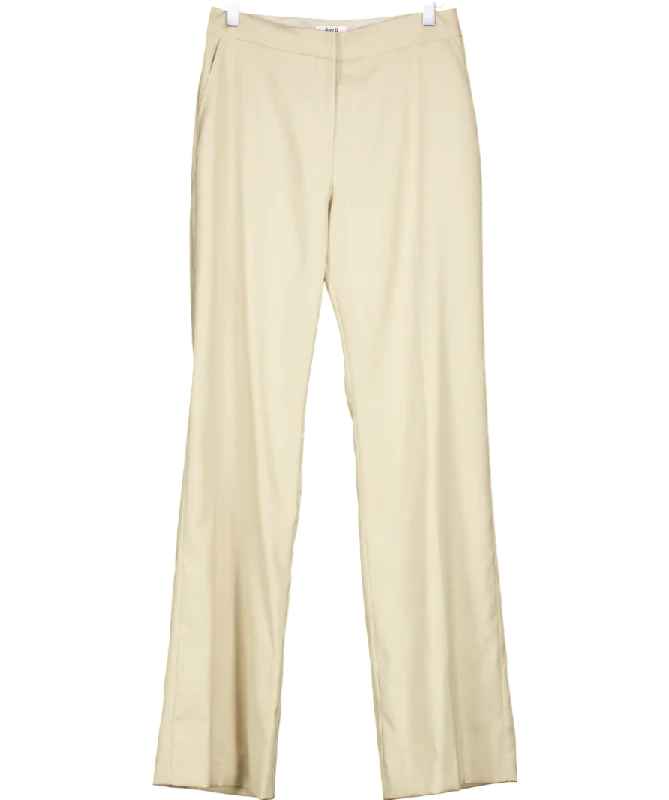 Avra Beige Donna Pant UK 8 Comfortable Jogger Trousers