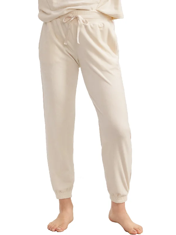 Bare Women's The Velour Lounge Pants Elegant Silk Pants