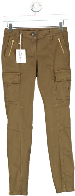 Boden Green Utility Cargo Pants UK 6 Stretch Fit Pants