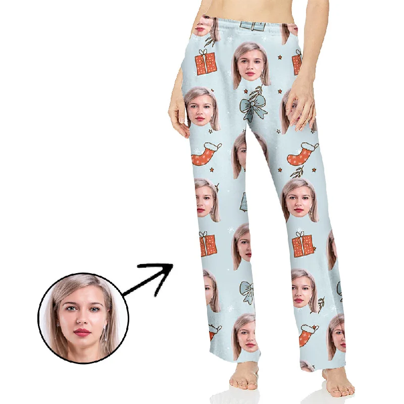 Custom Photo Pajamas Pants For Women Christmas Gifts For You Formal Stretch Pants