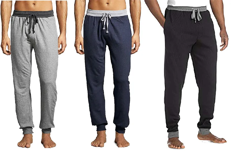 Hanes Men's Knit French Terry Lounge Sleep Jogger Pant Cozy Knit Pants