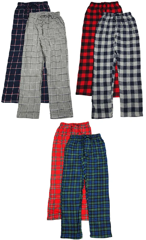 Hanes Mens 2 Pack Flannel Lounge Sleep Pajama Pants Chic Wool Trousers