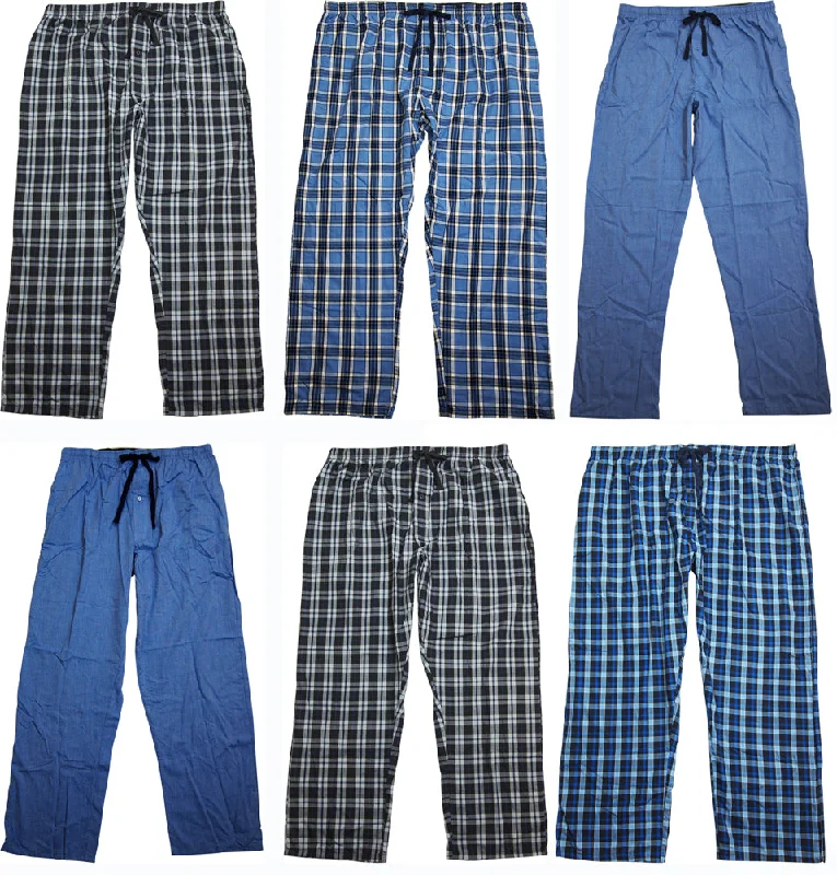 Hanes Mens Big & Tall Woven Blend Lounge Pajama Sleep Pant - Sizes XL -5XL Comfy High-Waist Jeans