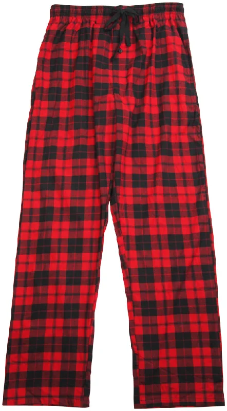 Hanes Mens Plaid Woven Blend Lounge Pajama Sleep Pant Trendy Palazzo Pants